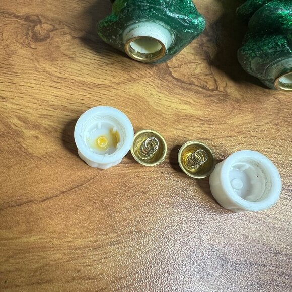 Pier 1 Flameless LED Tapers Christmas Tree Decorative Lights 10.5 Inch Set of 2 - Picture 7 of 10